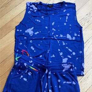 Flowers by Zoe reverse tie die two piece outfit